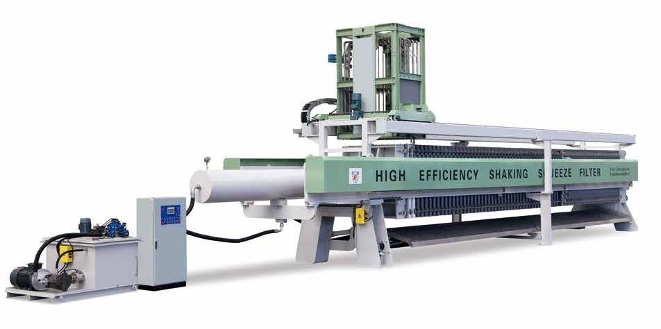 High Efficiency Shaking Membrane Squeeze Filter Press